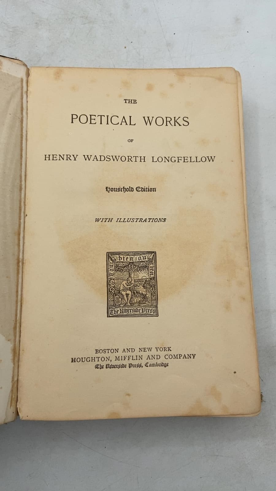 The Poetical Works of Henry Wadsworth Longfellow by Henry Wadsworth Longfellow - title page
