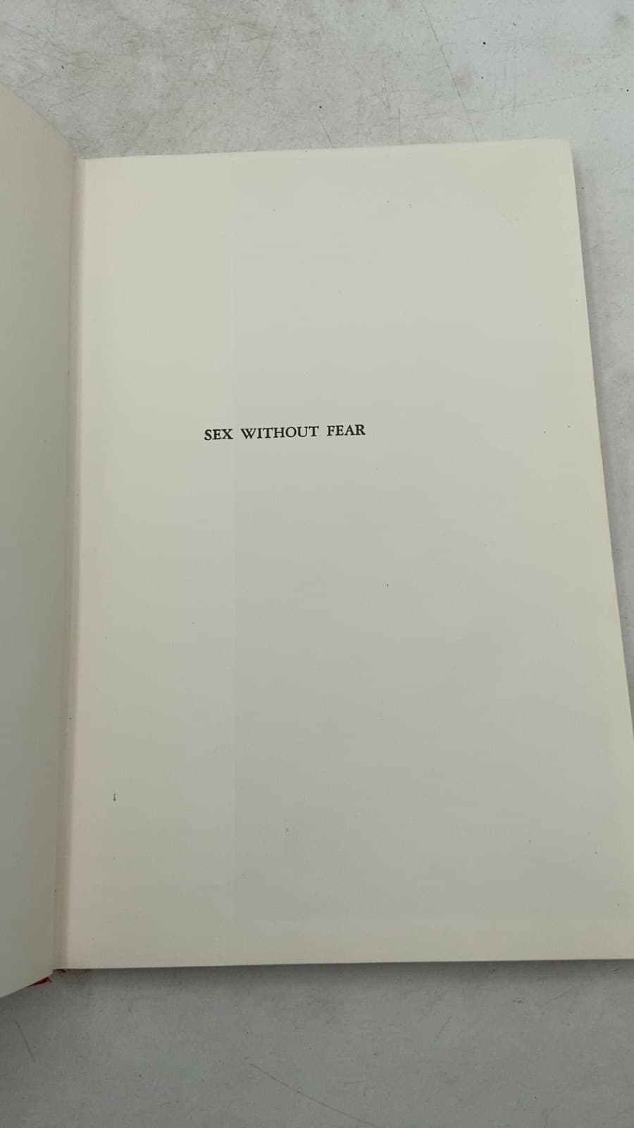 Sex Without Fear by S. A. Levin, M.D. and John Gilmore, Ph.D. - title page