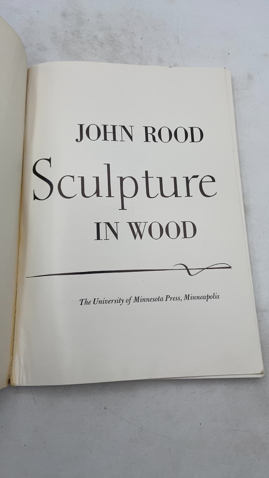 Sculpture in Wood by John Rood - title page