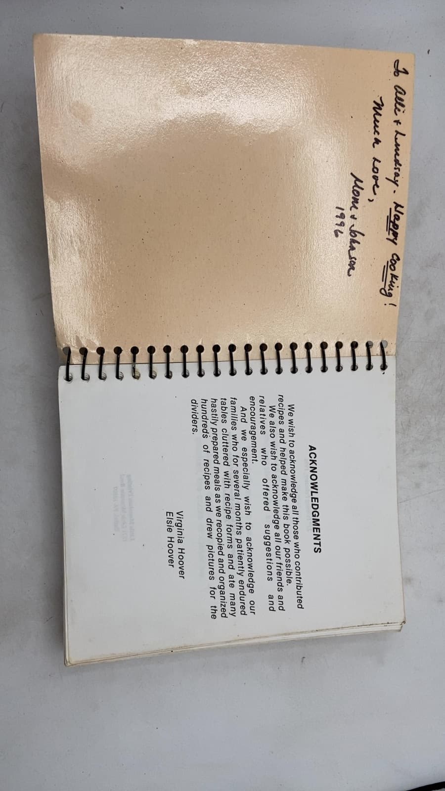 The Basics and More Cookbook by Elsie Hoover and Virginia Hoover - title page