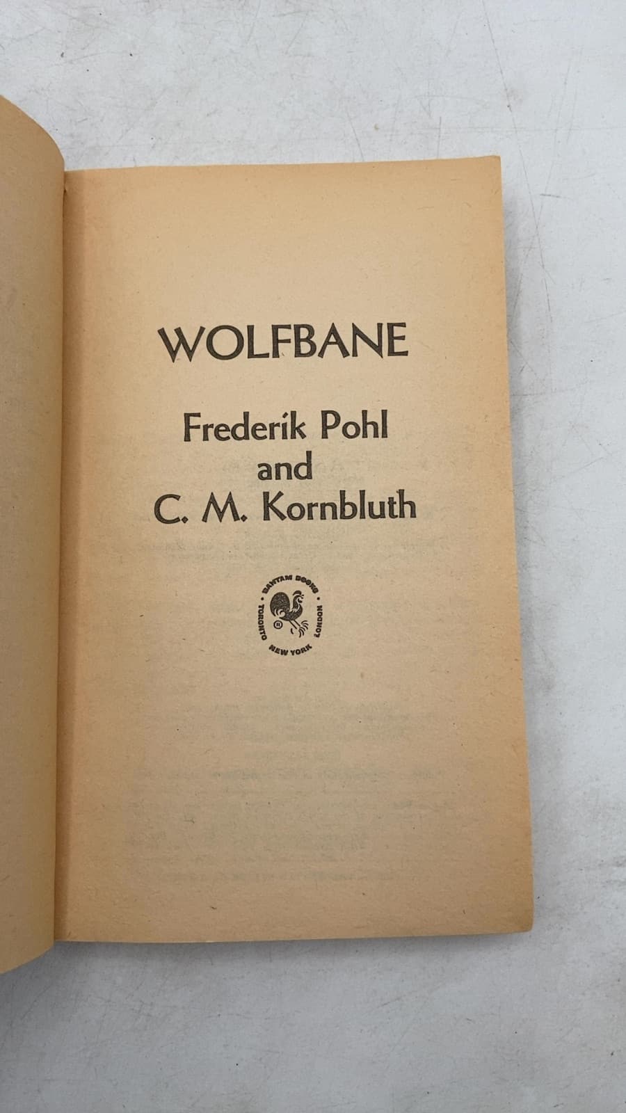 Wolfsbane by Frederik Pohl and C. M. Kornbluth - title page