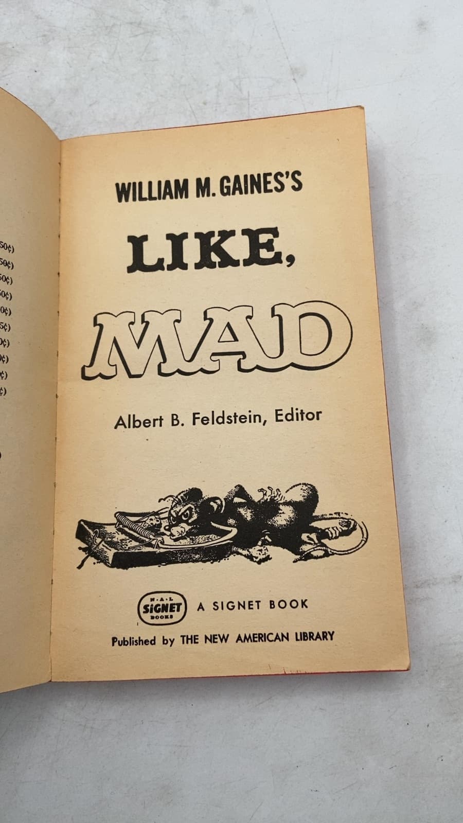 Like, MAD by William M. Gaines - title page