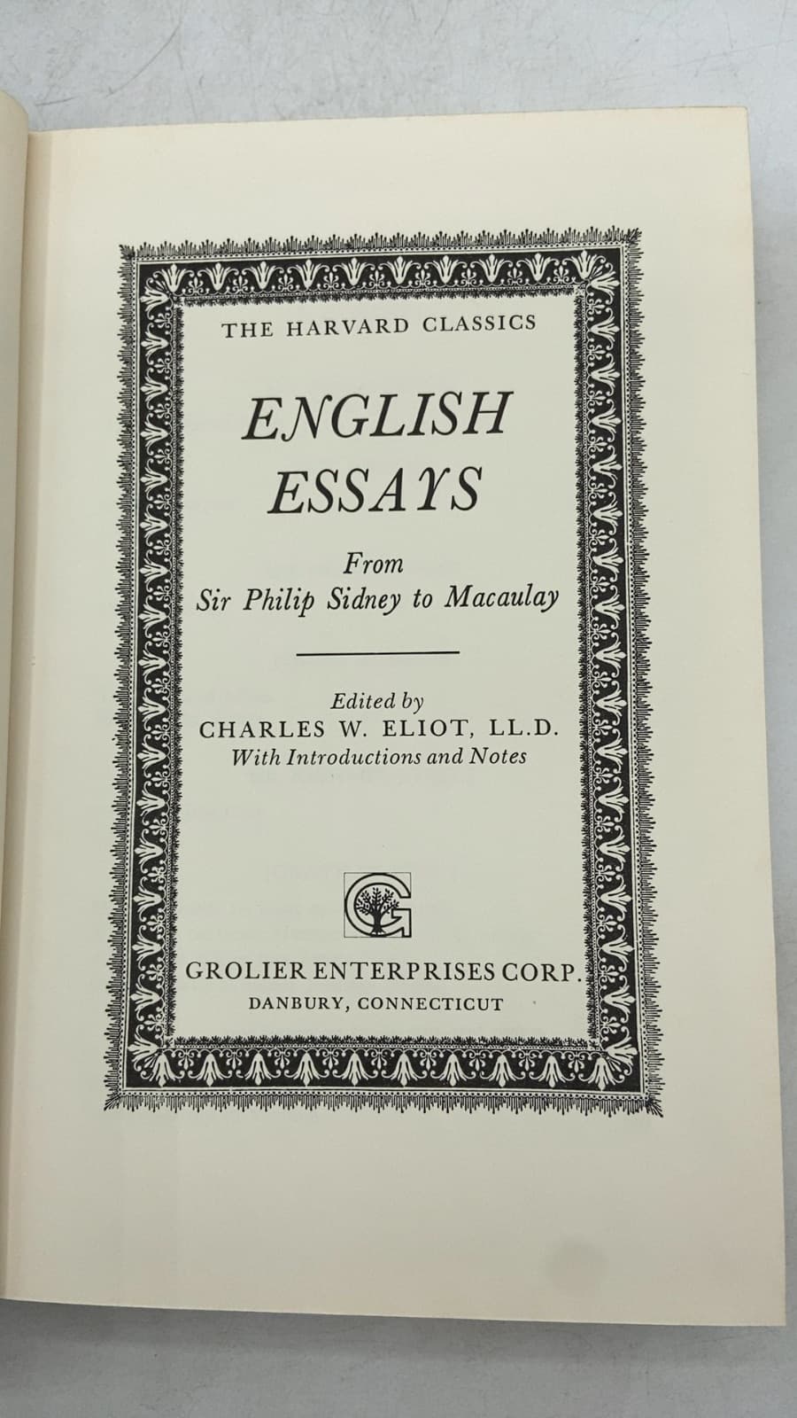 English Essays: From Sir Philip Sidney to Macaulay by Charles W. Eliot, LL.D. (Editor) - title page