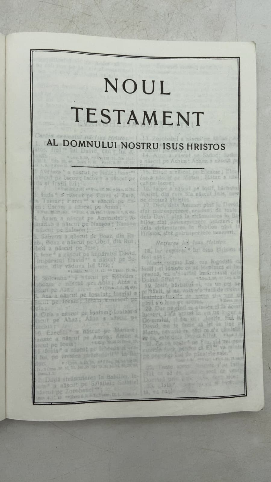 Noul Testament al Domnului Nostru Isus Hristos - title page