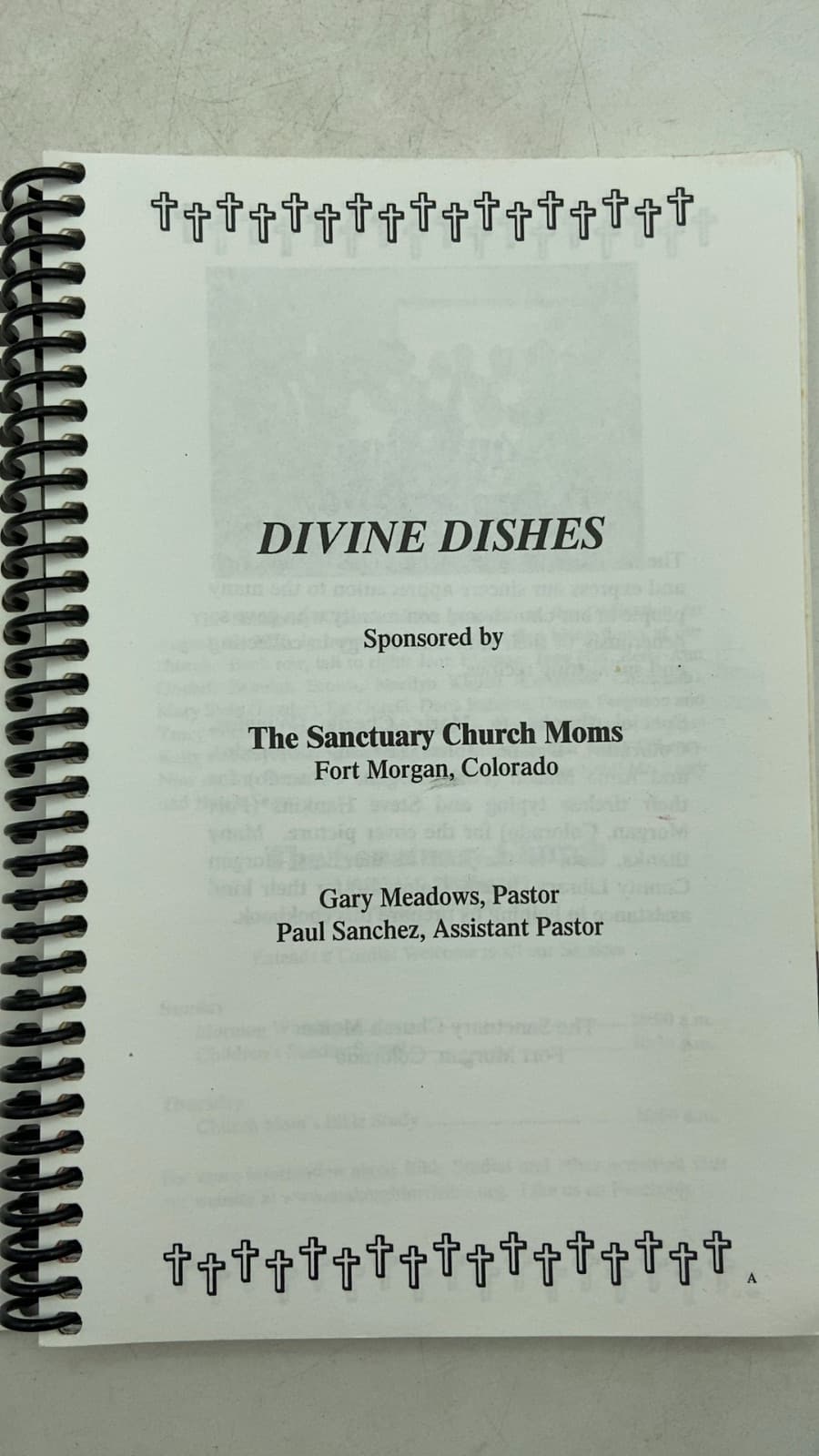 Divine Dishes by The Sanctuary Church Moms - title page