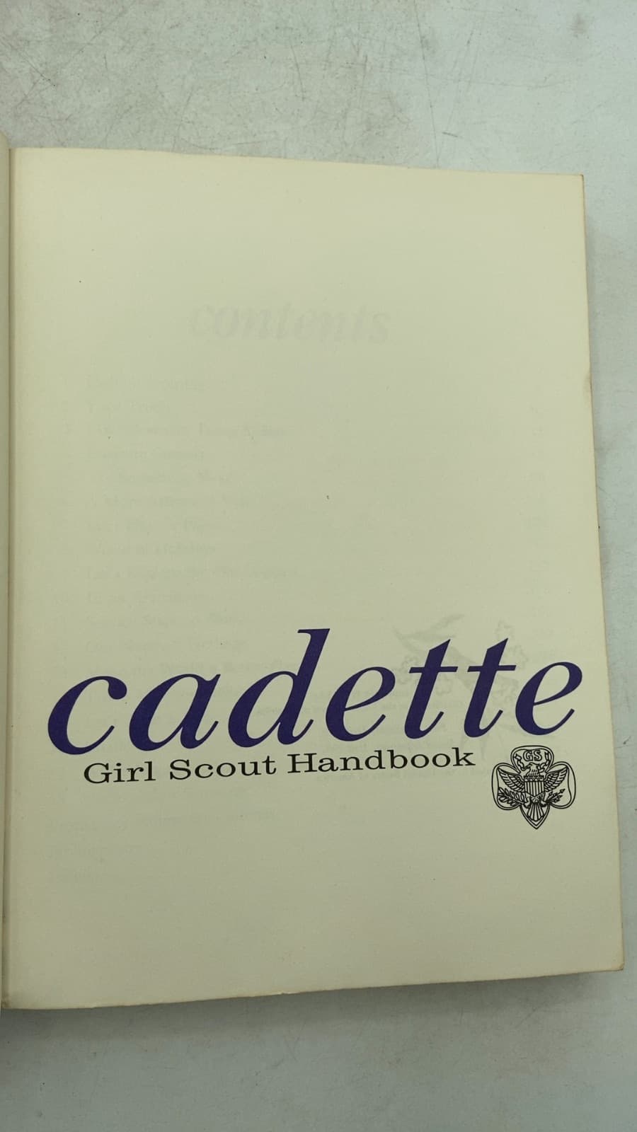 Cadette Girl Scout Handbook by Girl Scouts of the United States of America - title page