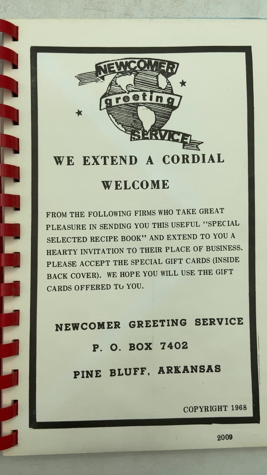 Special Selected Recipes - title page