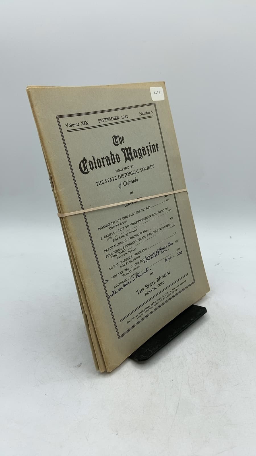 The Colorado Magazine (number 4-6) by The State Historical Society of Colorado - front cover