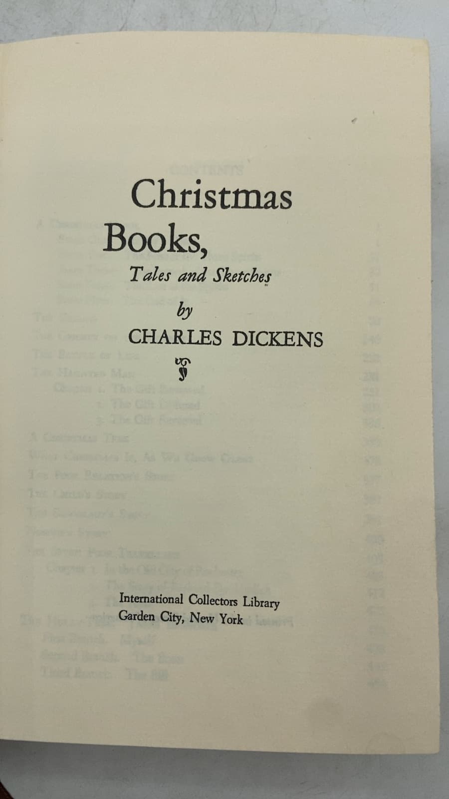 Christmas Books, Tales and Sketches by Charles Dickens - title page