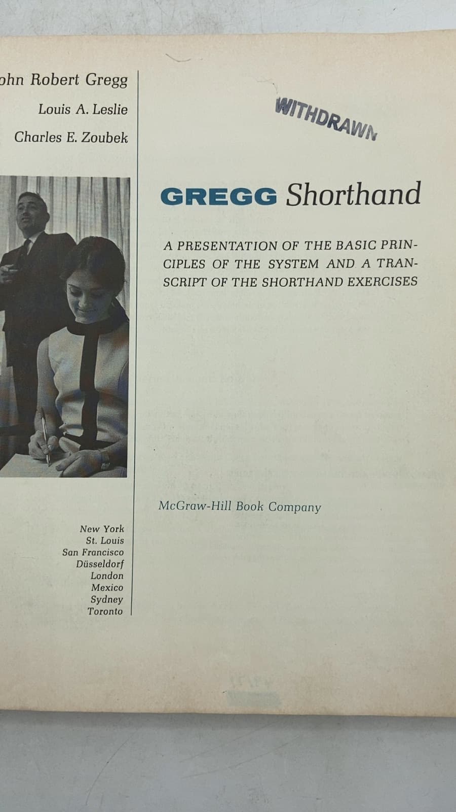 Gregg Shorthand, Diamond Jubilee Series, Second Edition by John Robert Gregg, Louis A. Leslie, Charles E. Zoubek - title page