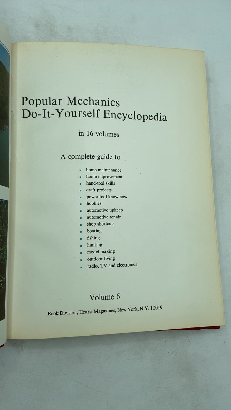 Popular Mechanics Do-It-Yourself Encyclopedia, Volume 6 - title page