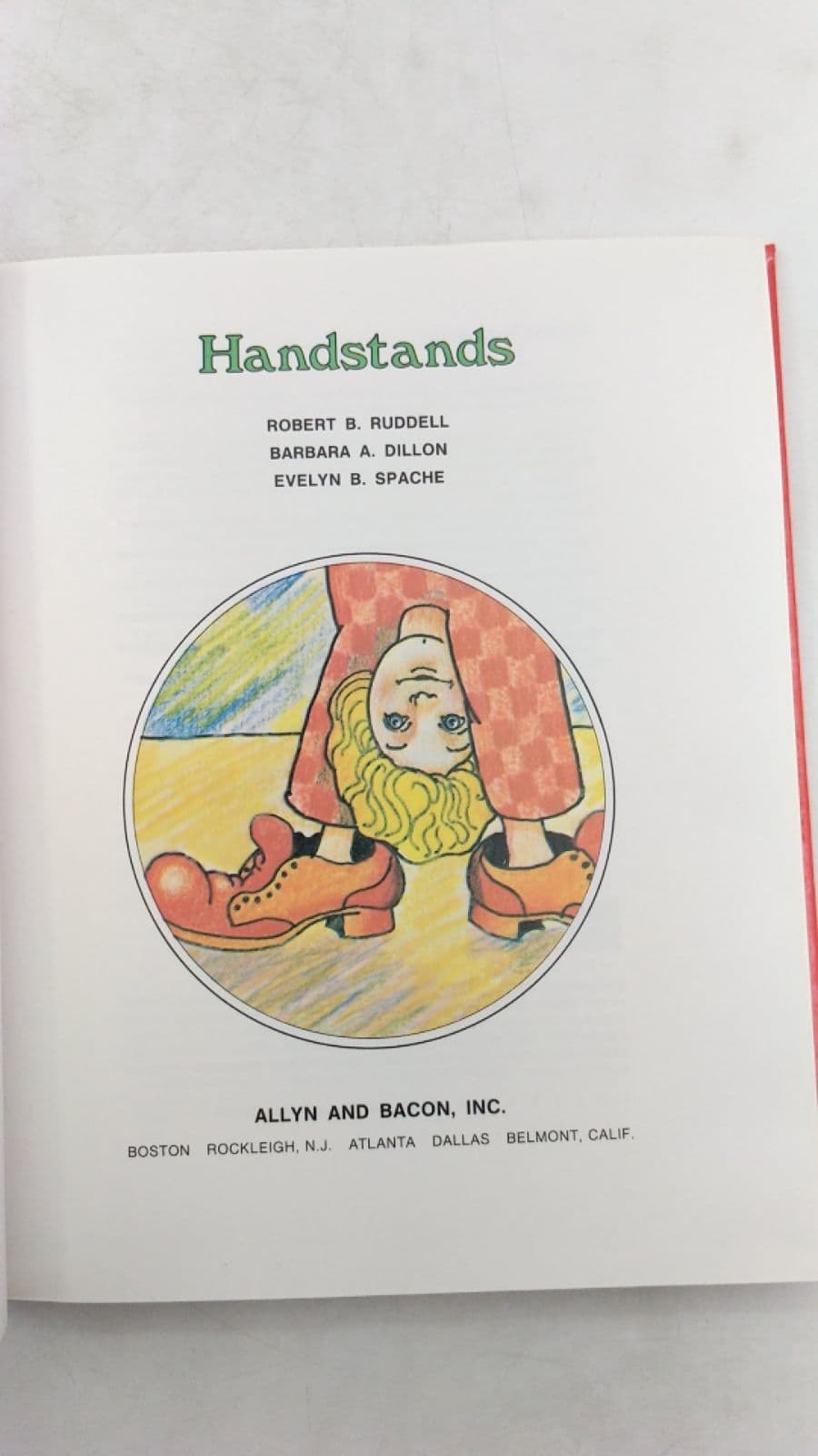 Handstands by Robert B. Ruddell, Barbara A. Dillon, Evelyn B. Spache - title page