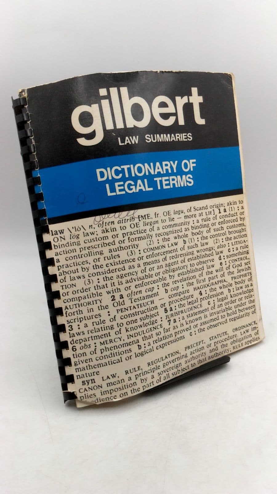 Dictionary of Legal Terms by Gilbert Series Editors - front cover