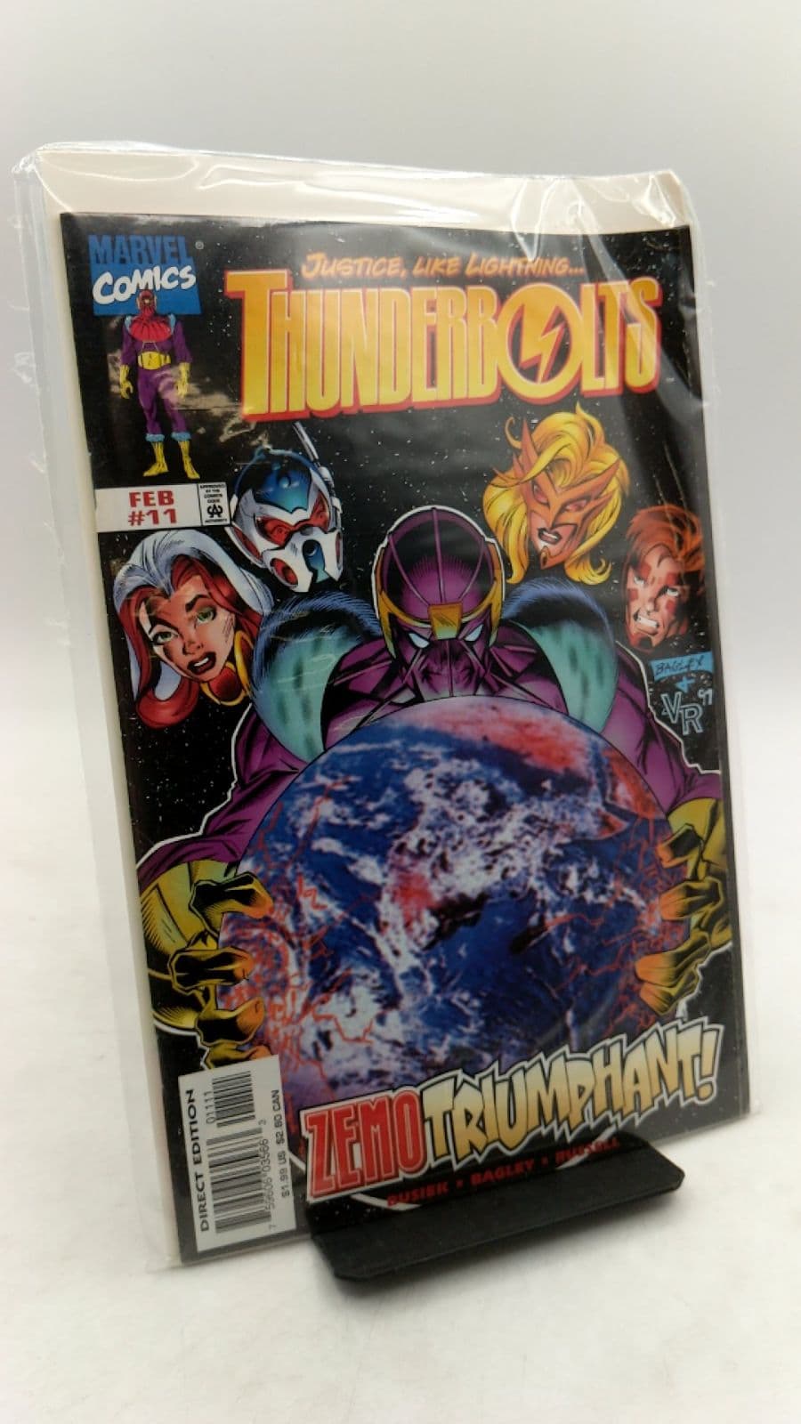 Thunderbolts #11 by Kurt Busiek, Mark Bagley, Vince Russell - front cover