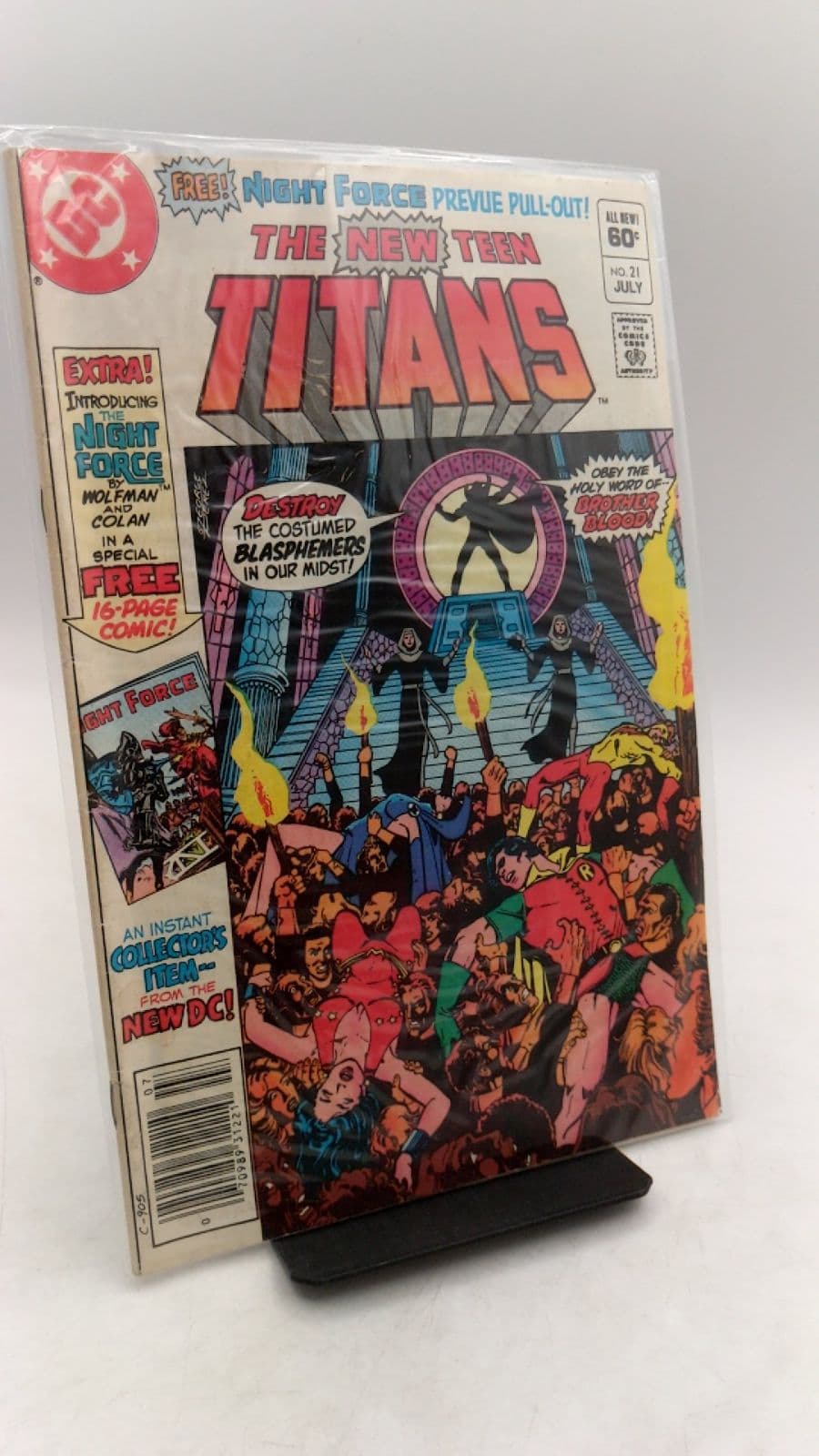 The New Teen Titans No. 21 by Marv Wolfman and George Pérez - front cover