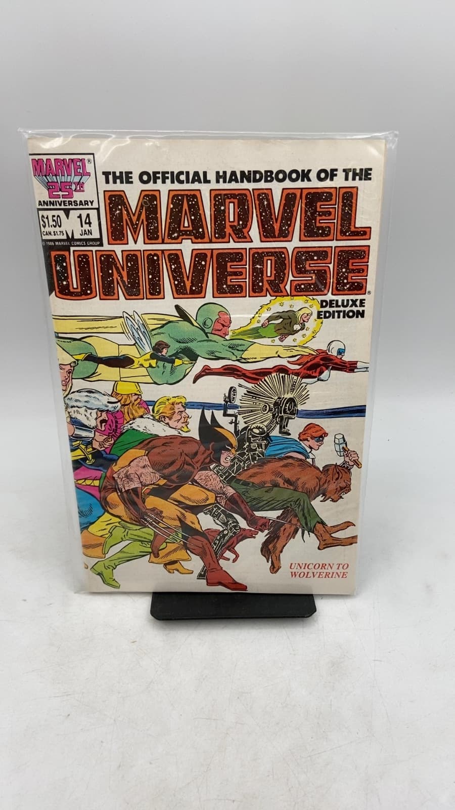 The Official Handbook of the Marvel Universe Deluxe Edition #14: Unicorn to Wolverine - front cover