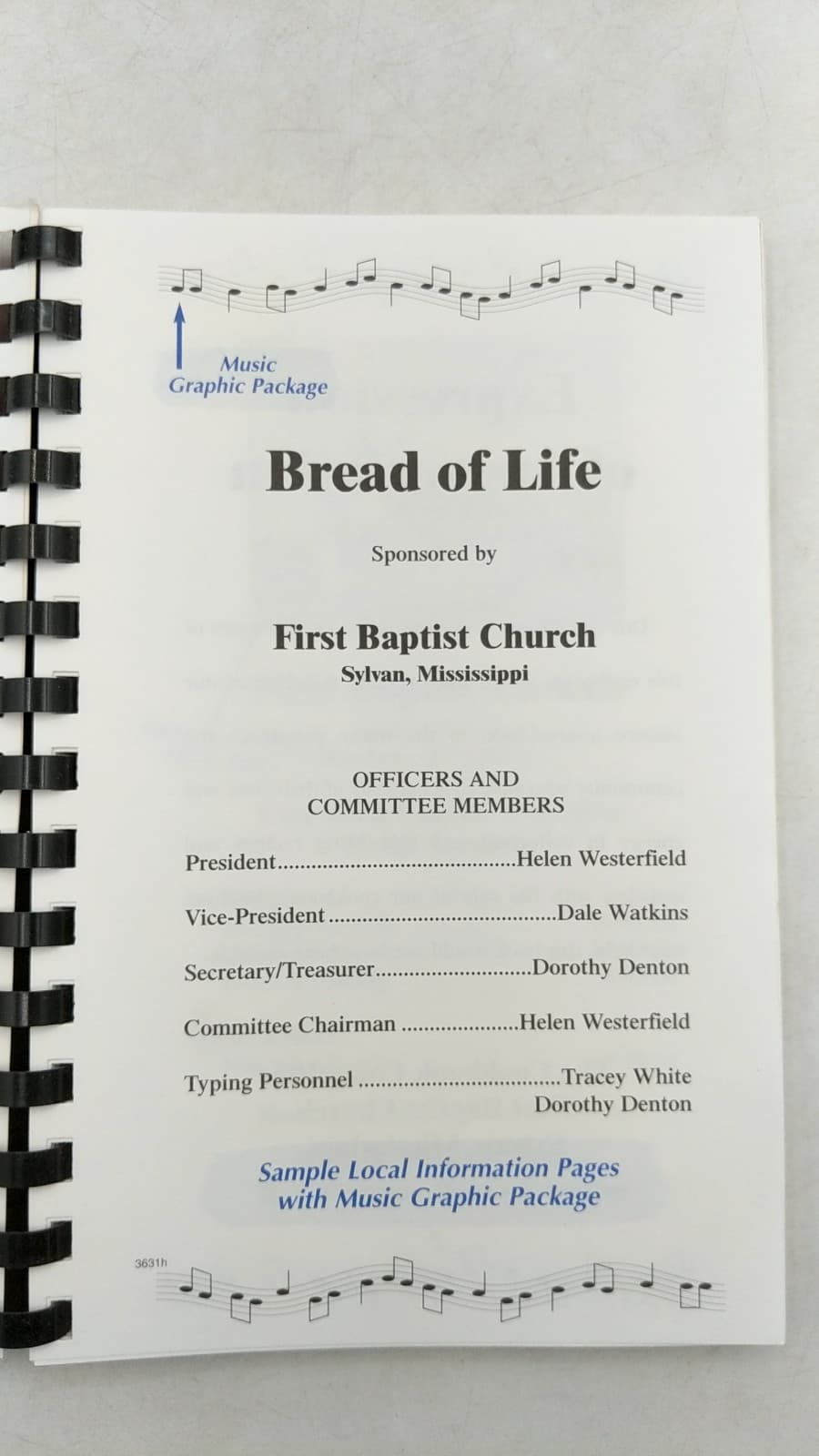 Bread of Life by First Baptist Church, Sylvan, Mississippi - title page