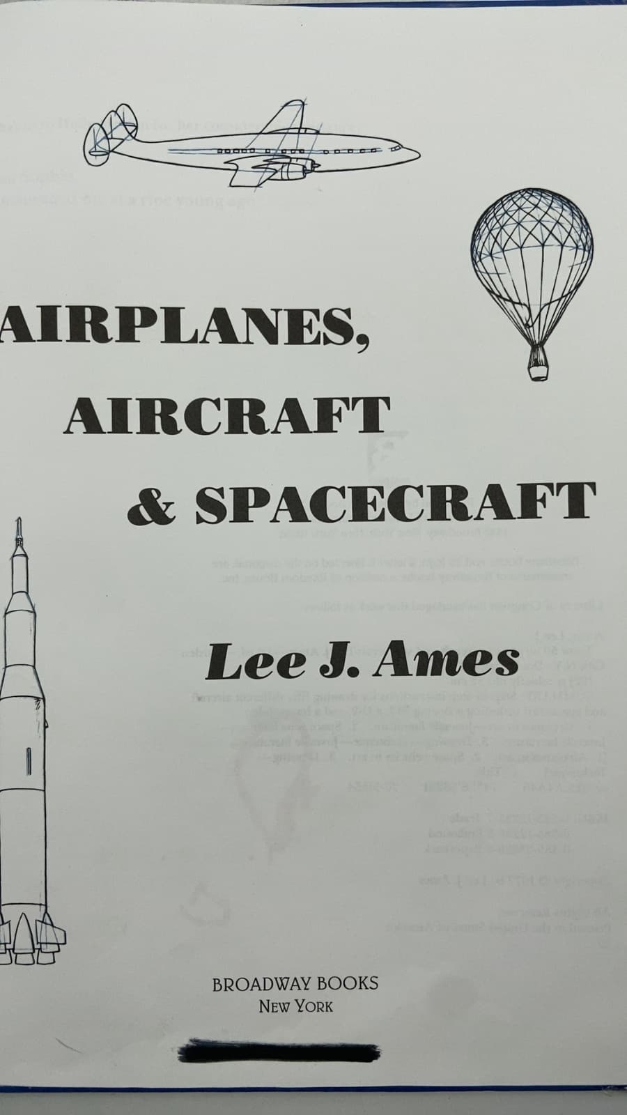 Draw 50 Airplanes, Aircraft, and Spacecraft by Lee J. Ames - title page