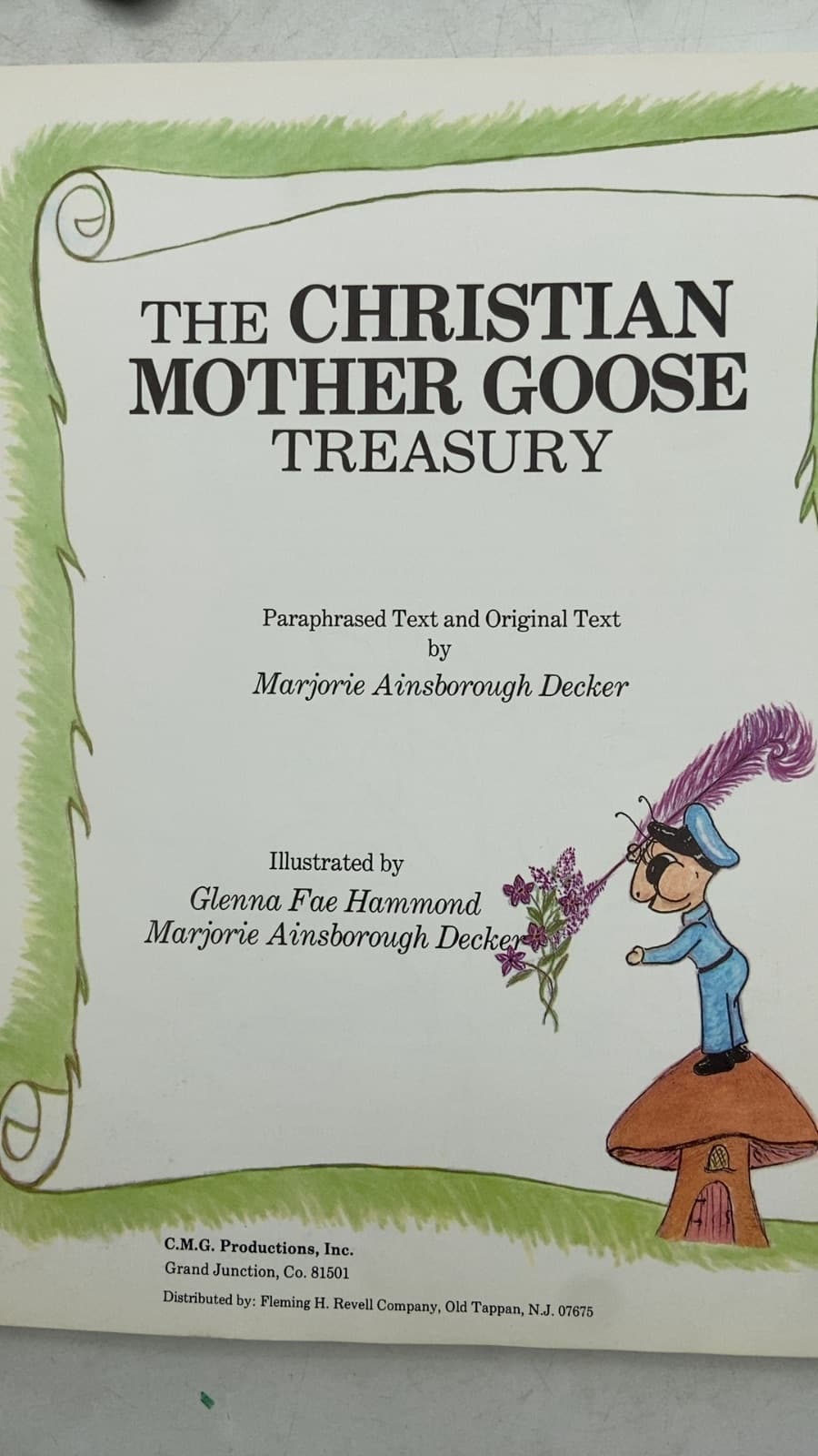 THE Christian Mother Goose Treasury by Marjorie Ainsborough Decker - title page