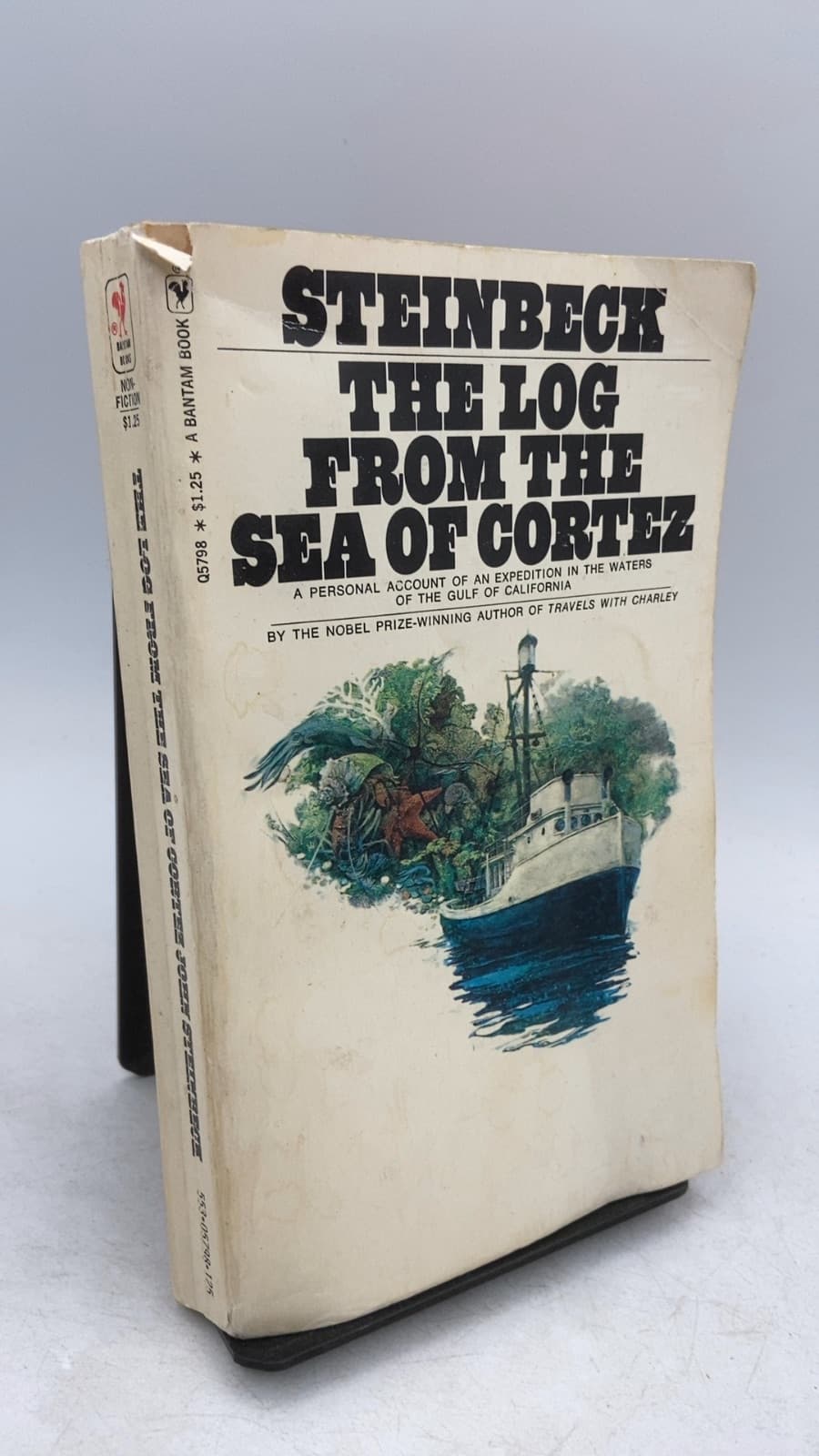 THE LOG From THE SEA OF Cortez by John Steinbeck - front cover