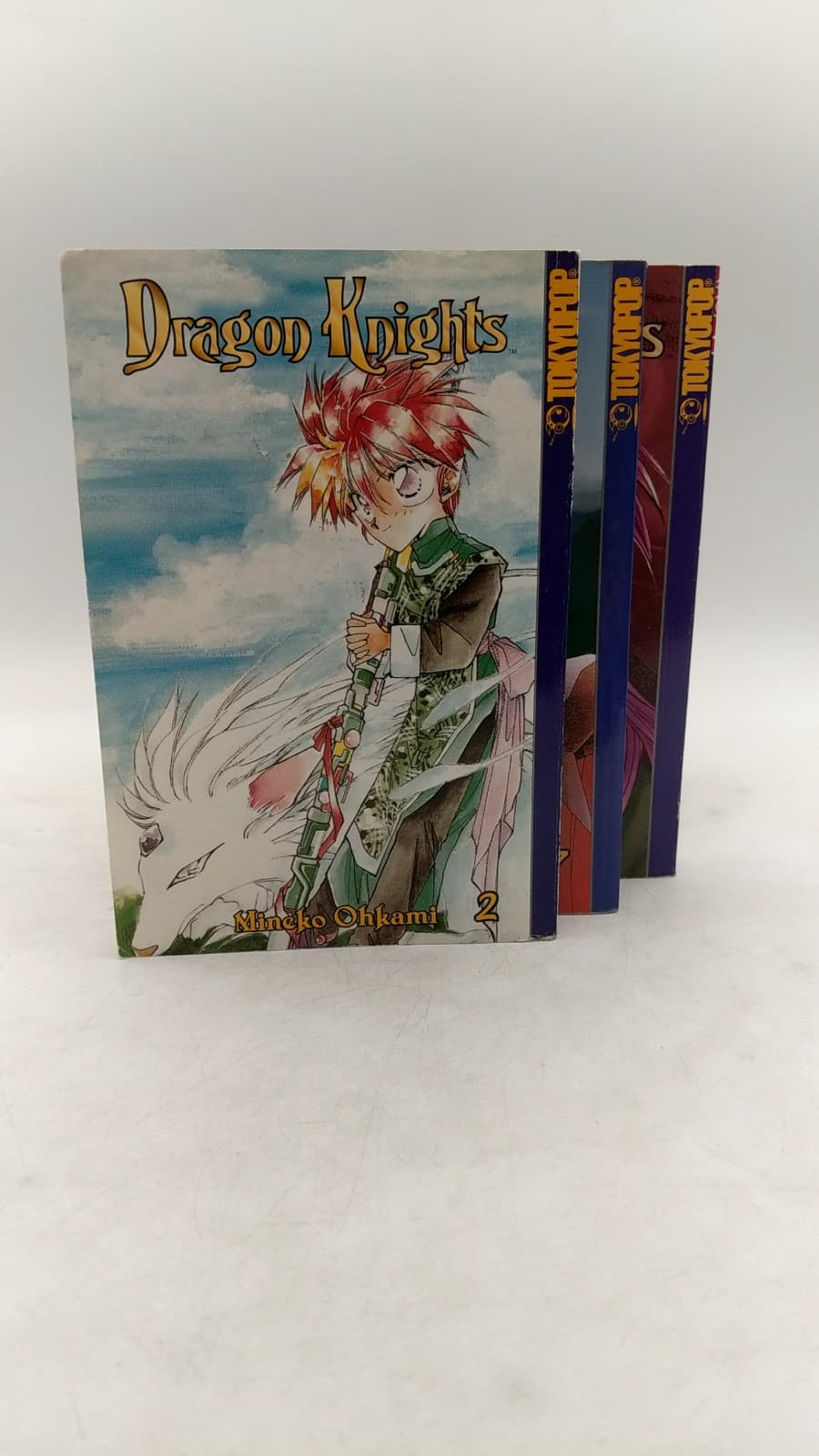 Dragon Knights Volumes 2, 7, 15 by Mineko Ohkami - front cover