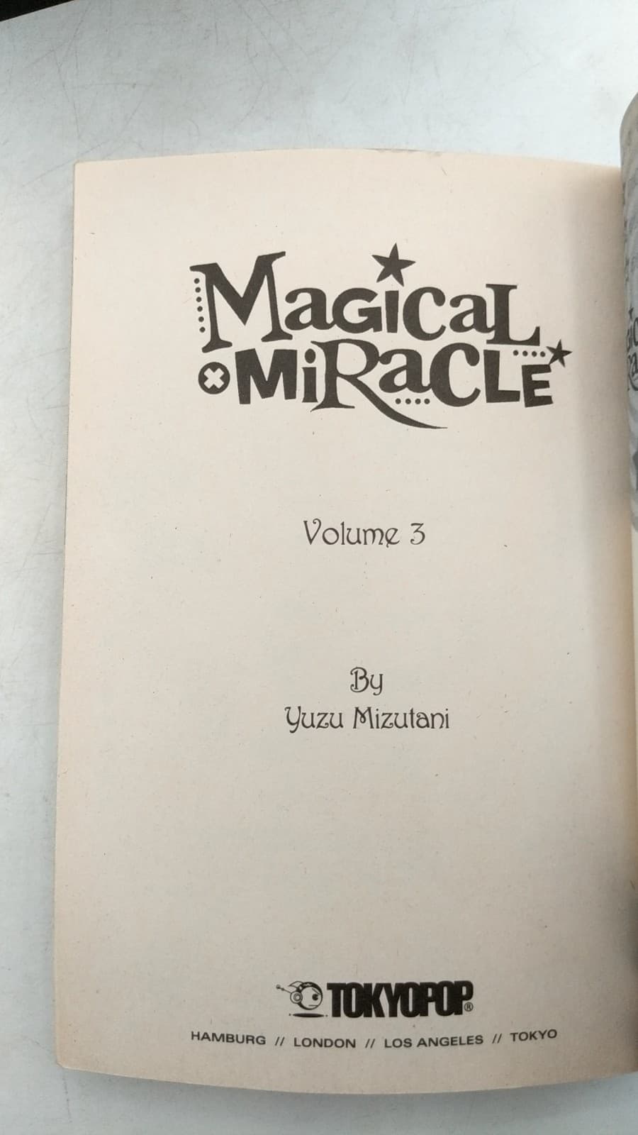 Magical x Miracle Volumes 3 & 6 by Yuzu Mizutani - title page