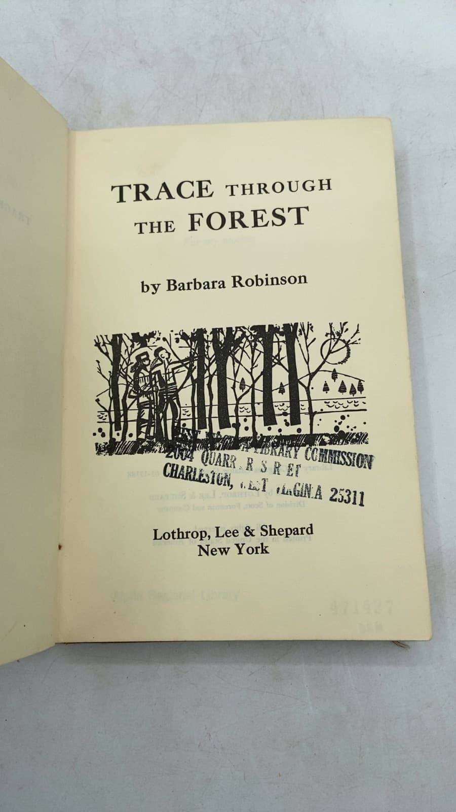 Trace Through THE Forest by Barbara Robinson - title page