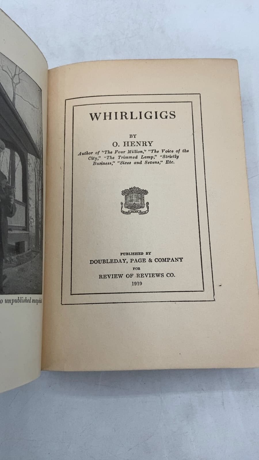 Whirligigs by O. Henry - title page