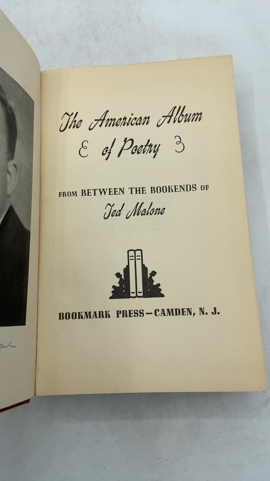 The American Album of Poetry by Ted Malone - title page