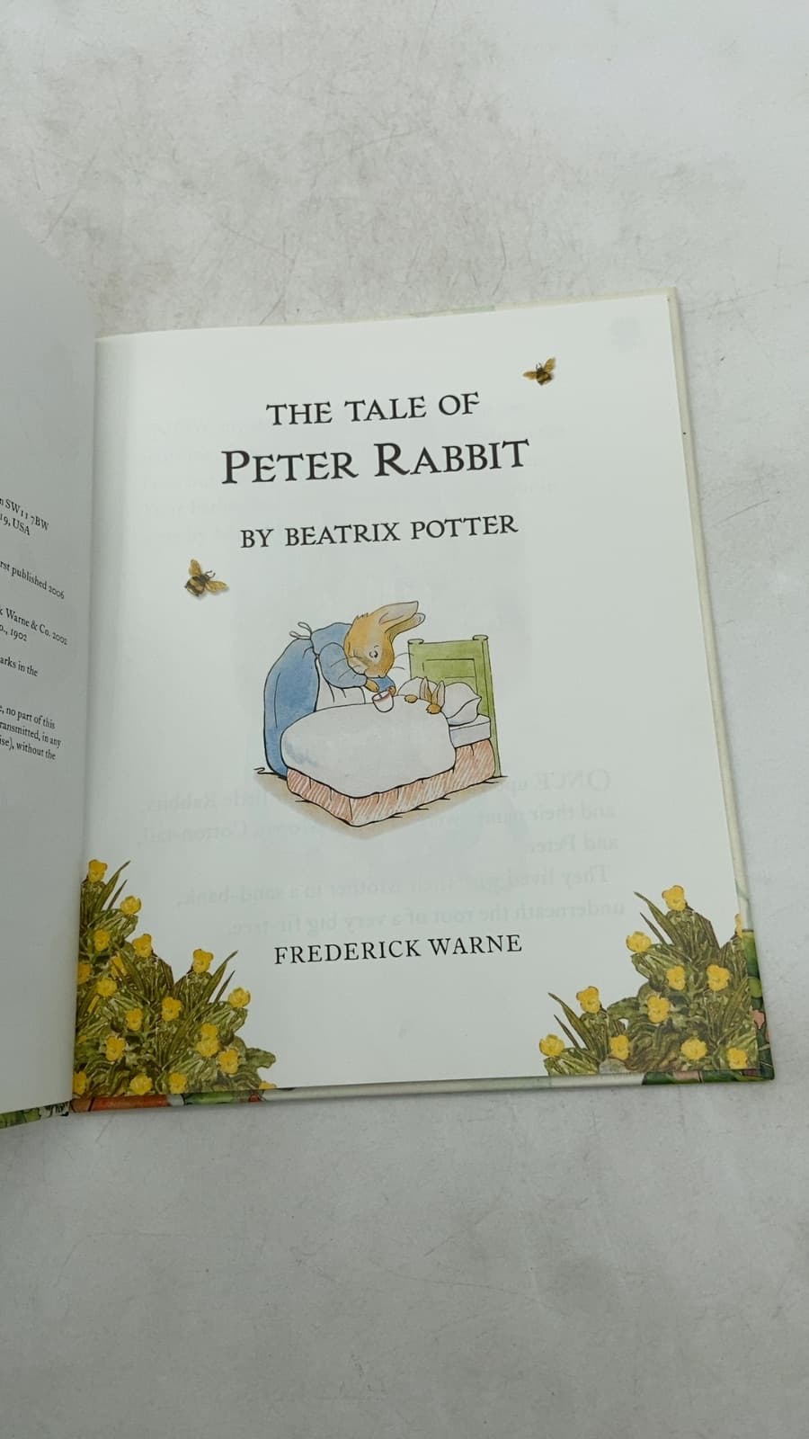 The Tale of Peter Rabbit by Beatrix Potter - title page