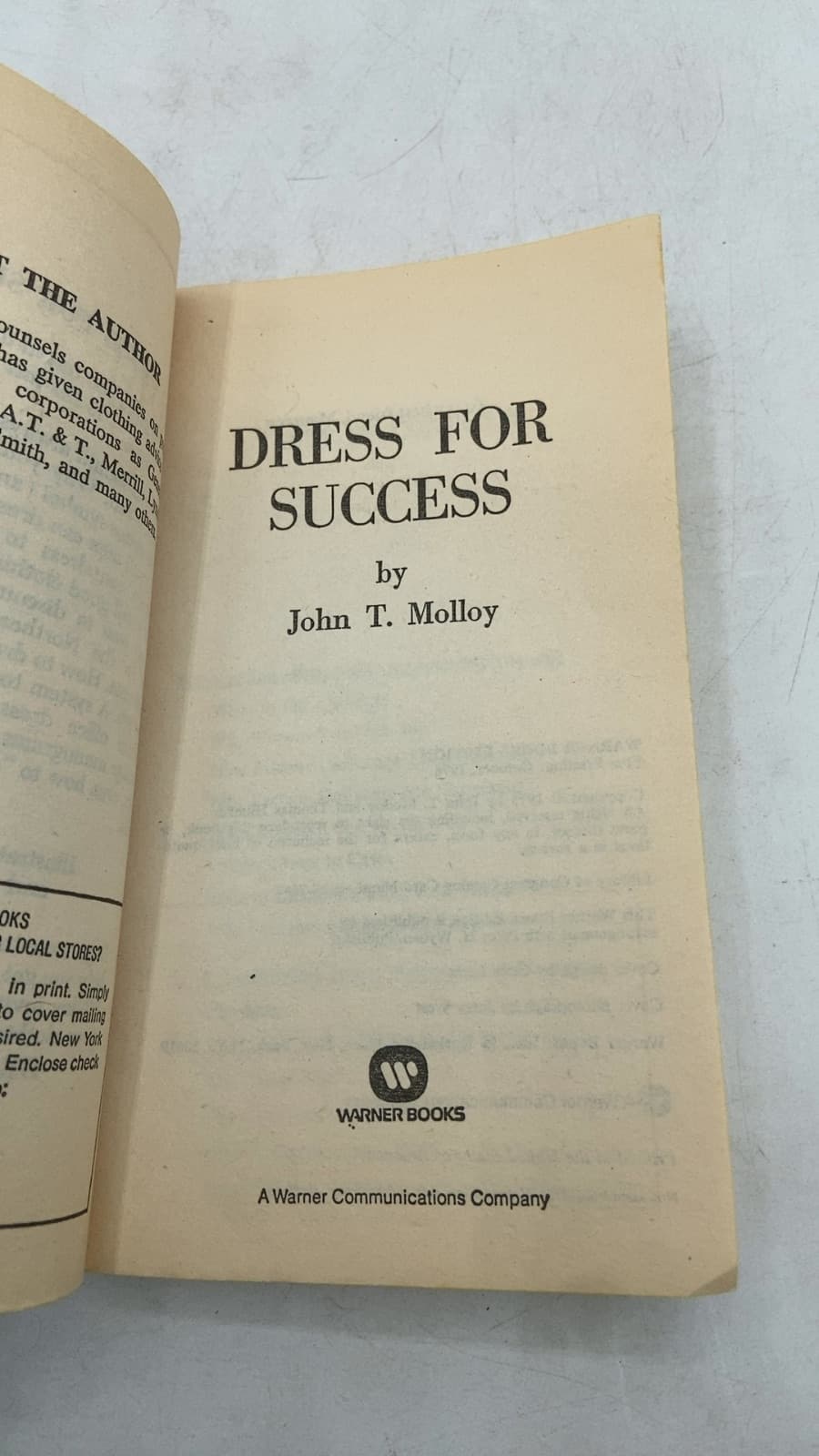 Dress for Success by John T. Molloy - title page