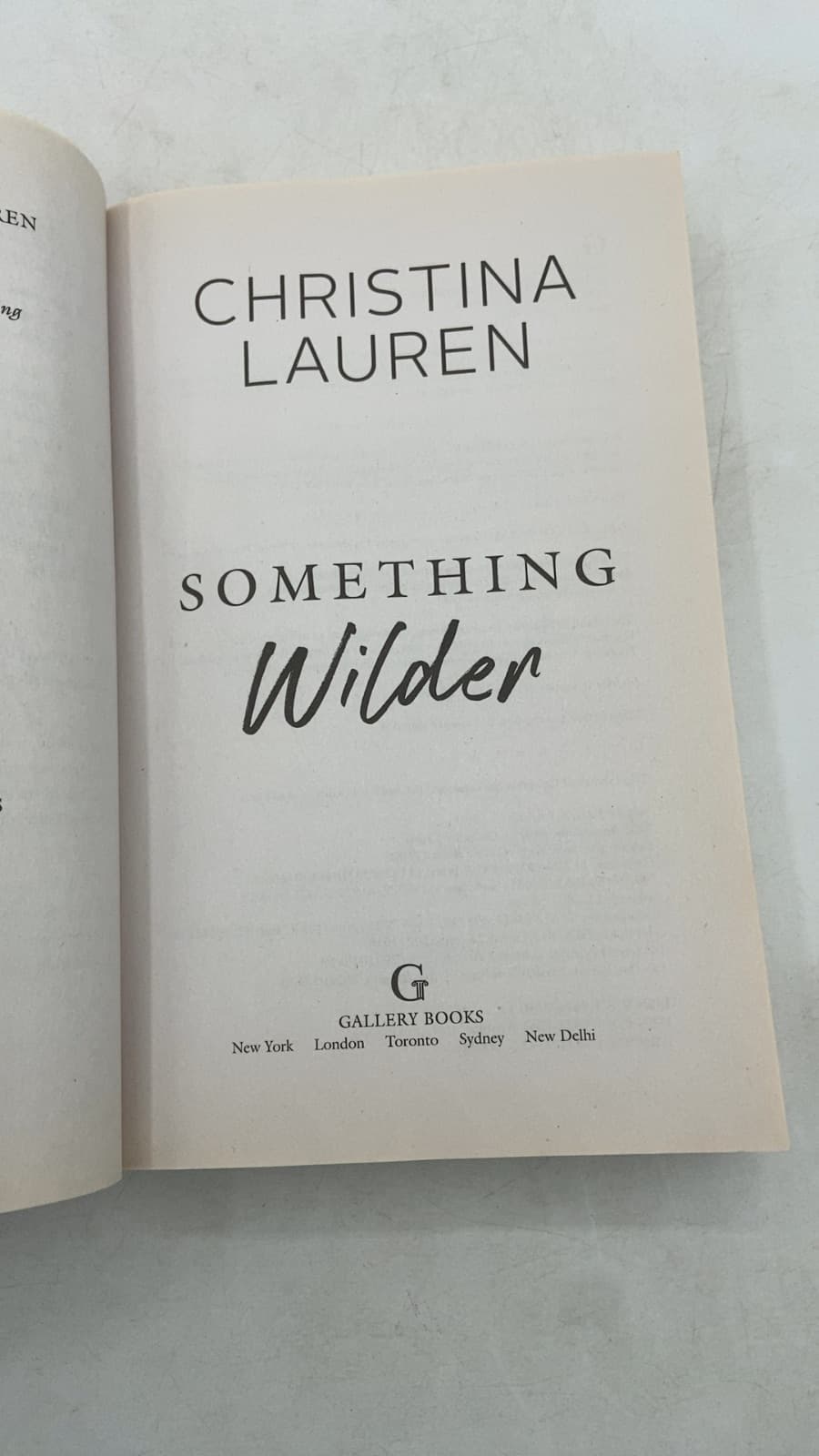 Something Wilder by Christina Lauren - title page