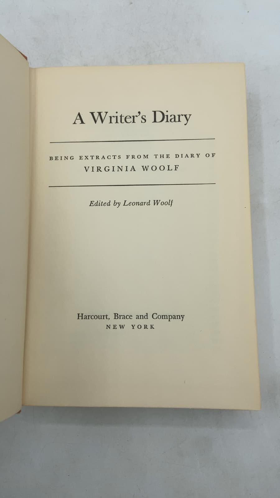 A Writer's Diary by Virginia Woolf - title page