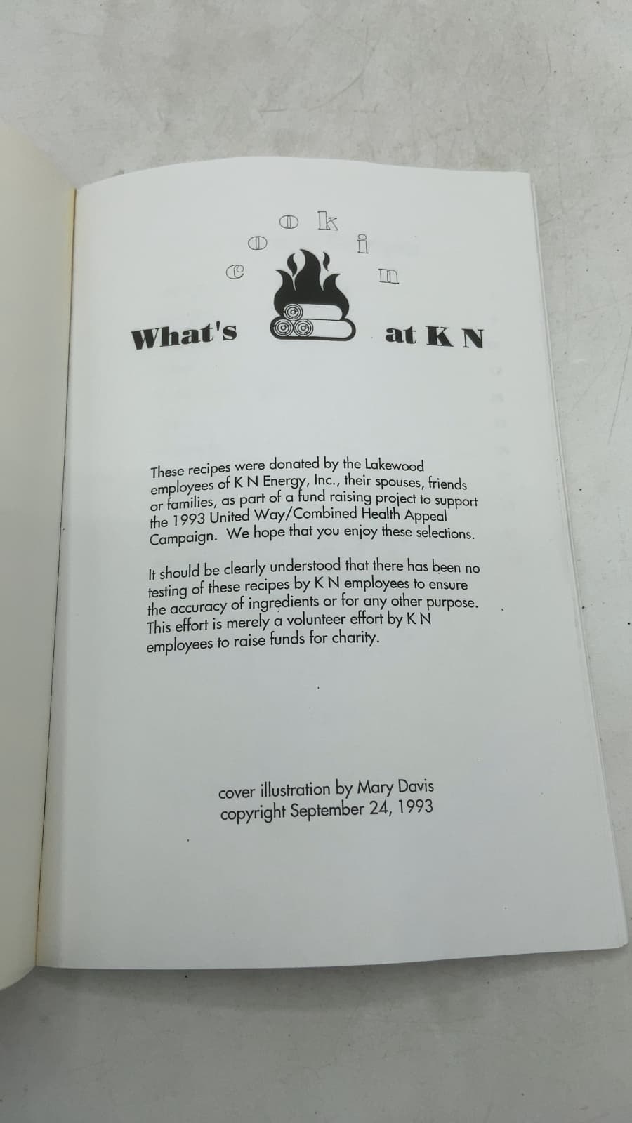 What's Cookin at KN by Lakewood employees of K N Energy, Inc. - title page