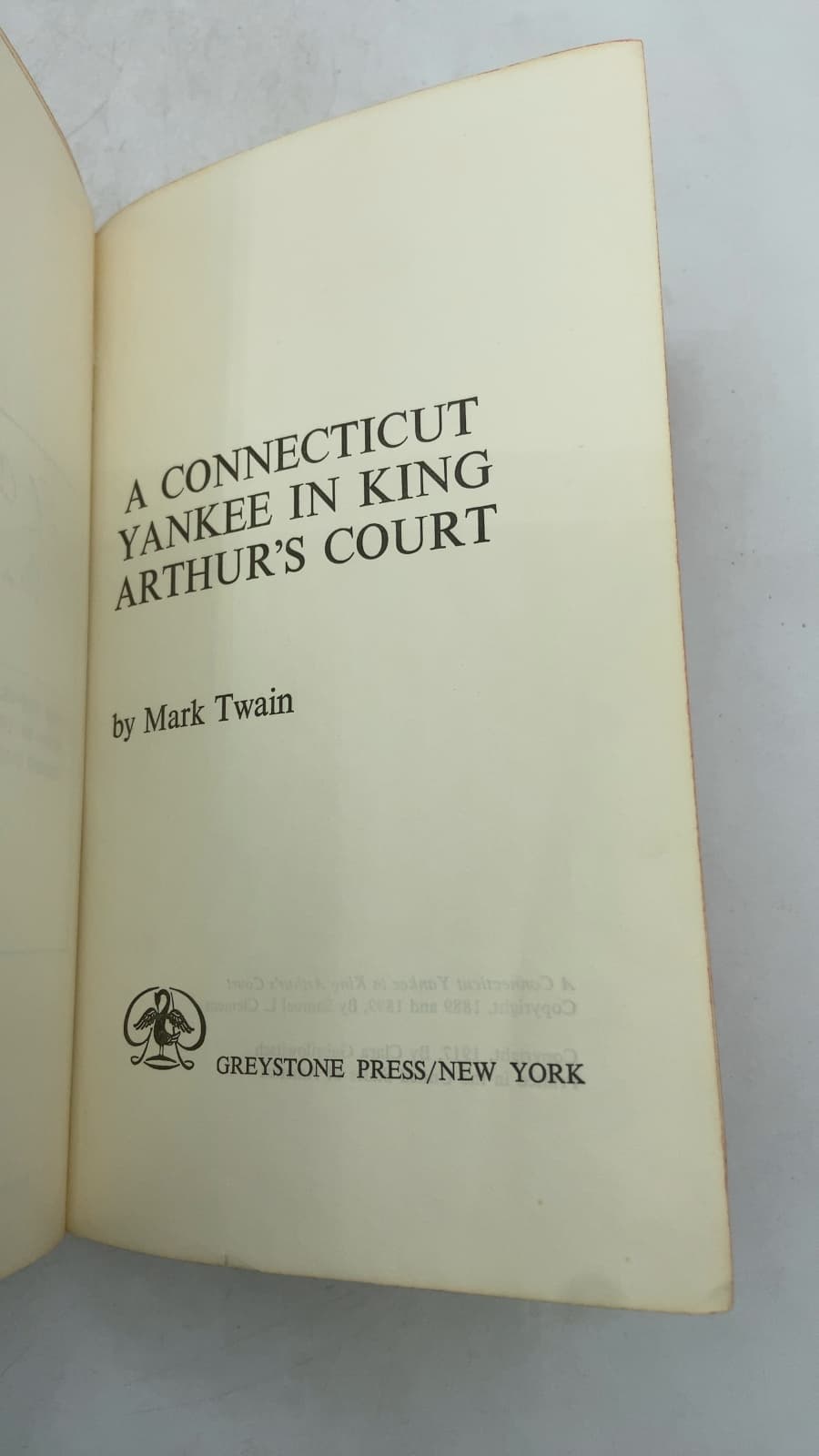 A Connecticut Yankee in King Arthur's Court by Mark Twain - title page