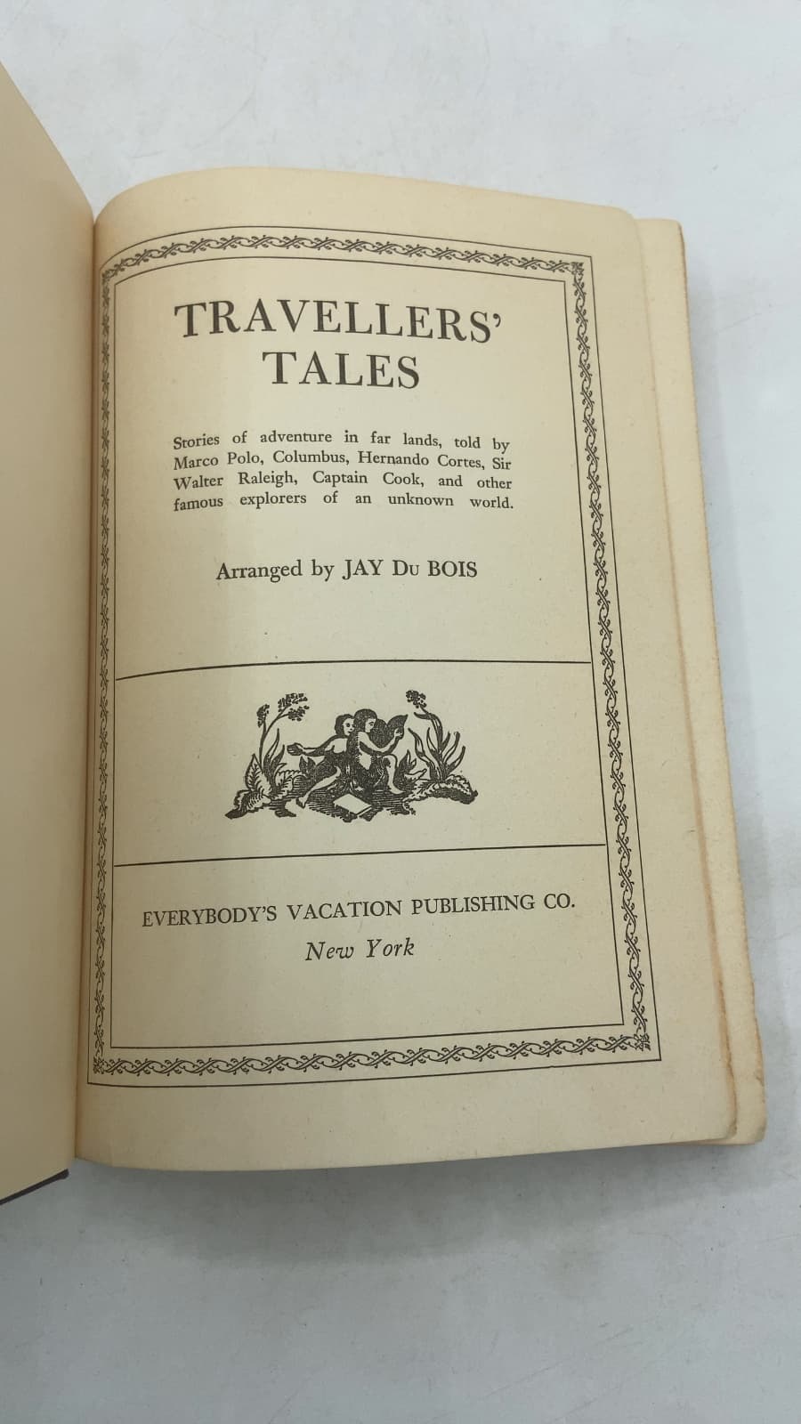 Travellers' Tales by JAY du Bois - title page