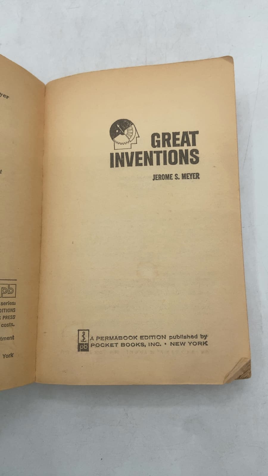 Great Inventions by Jerome S. Meyer - title page
