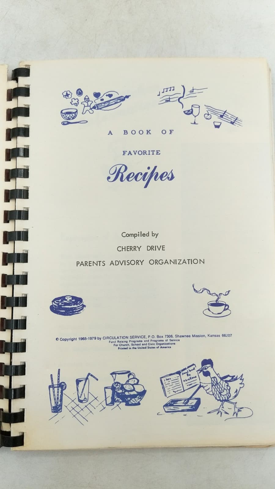 What's Cookin' at Cherry Drive: A Book of Favorite Recipes by Cherry Drive Parents Advisory Organization - title page