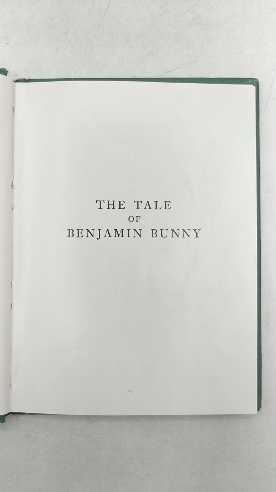 The Tale of Benjamin Bunny by Beatrix Potter - title page