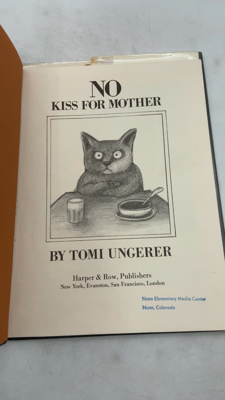 NO Kiss FOR Mother by Tomi Ungerer - title page