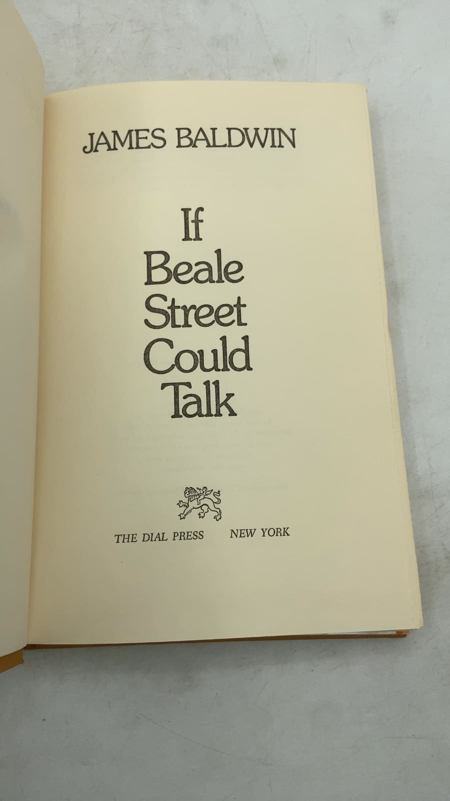 If Beale Street Could Talk by James Baldwin - title page