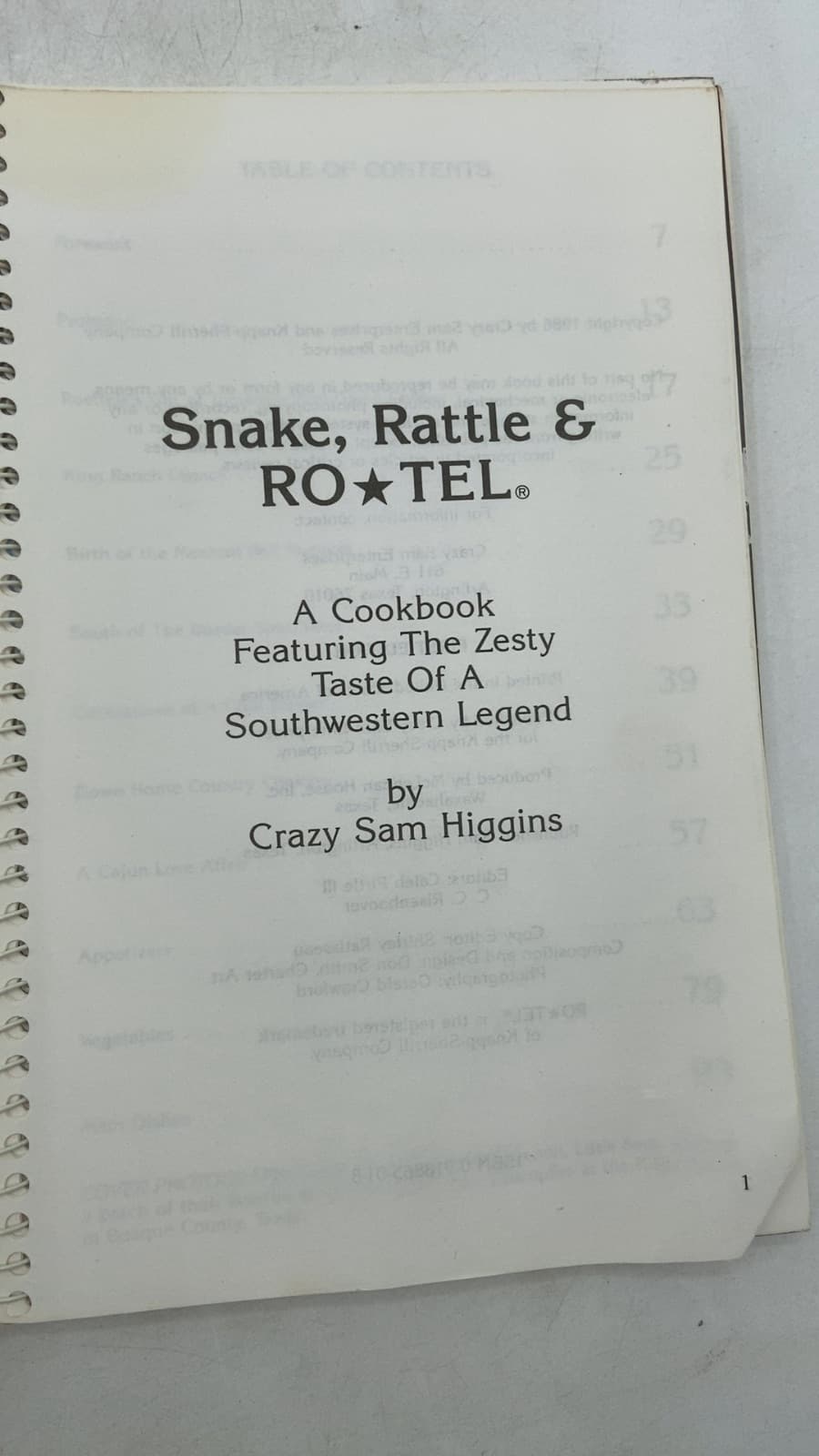 Snake, Rattle & RO*TEL by Crazy Sam Higgins - title page