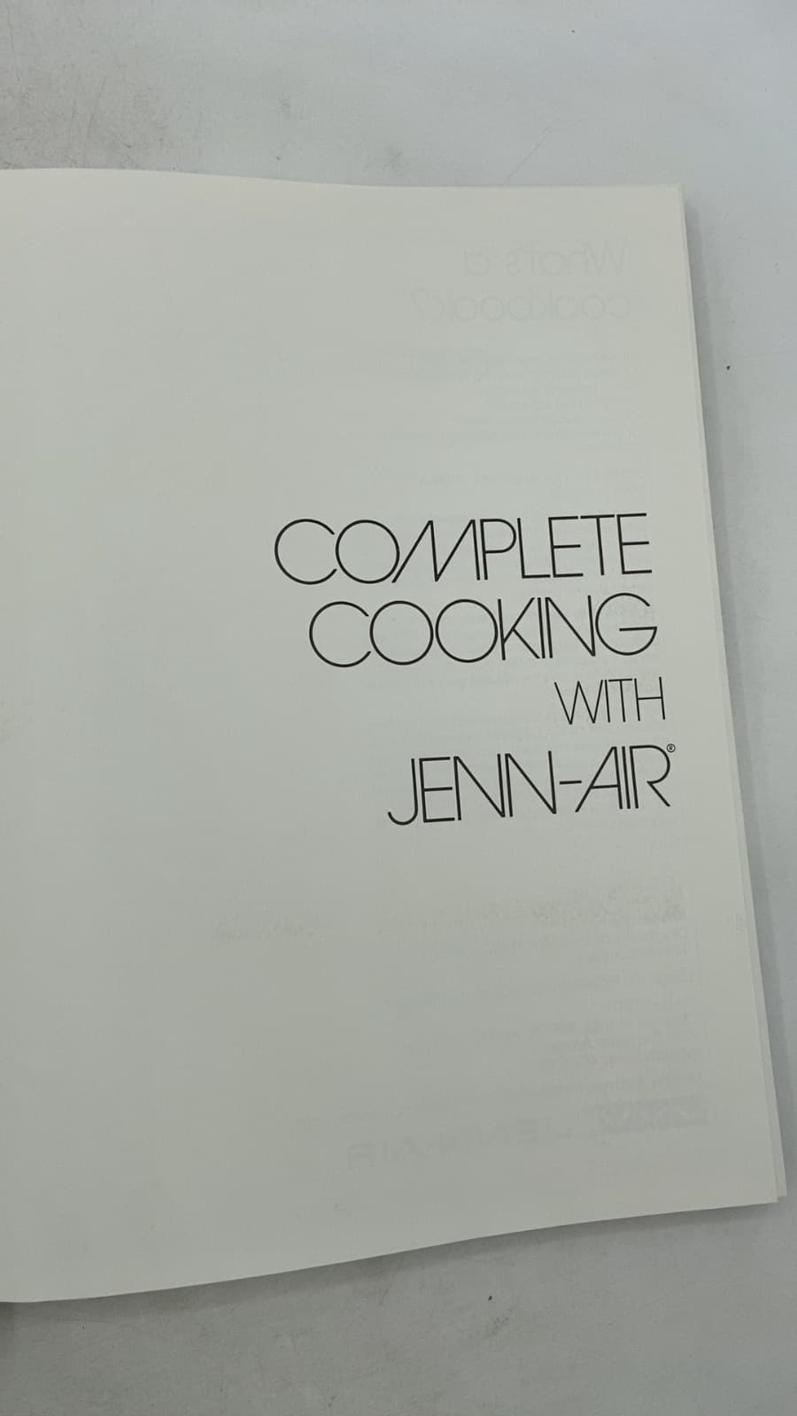 Complete Cooking with Jenn-Air by Ann Vaughan - title page
