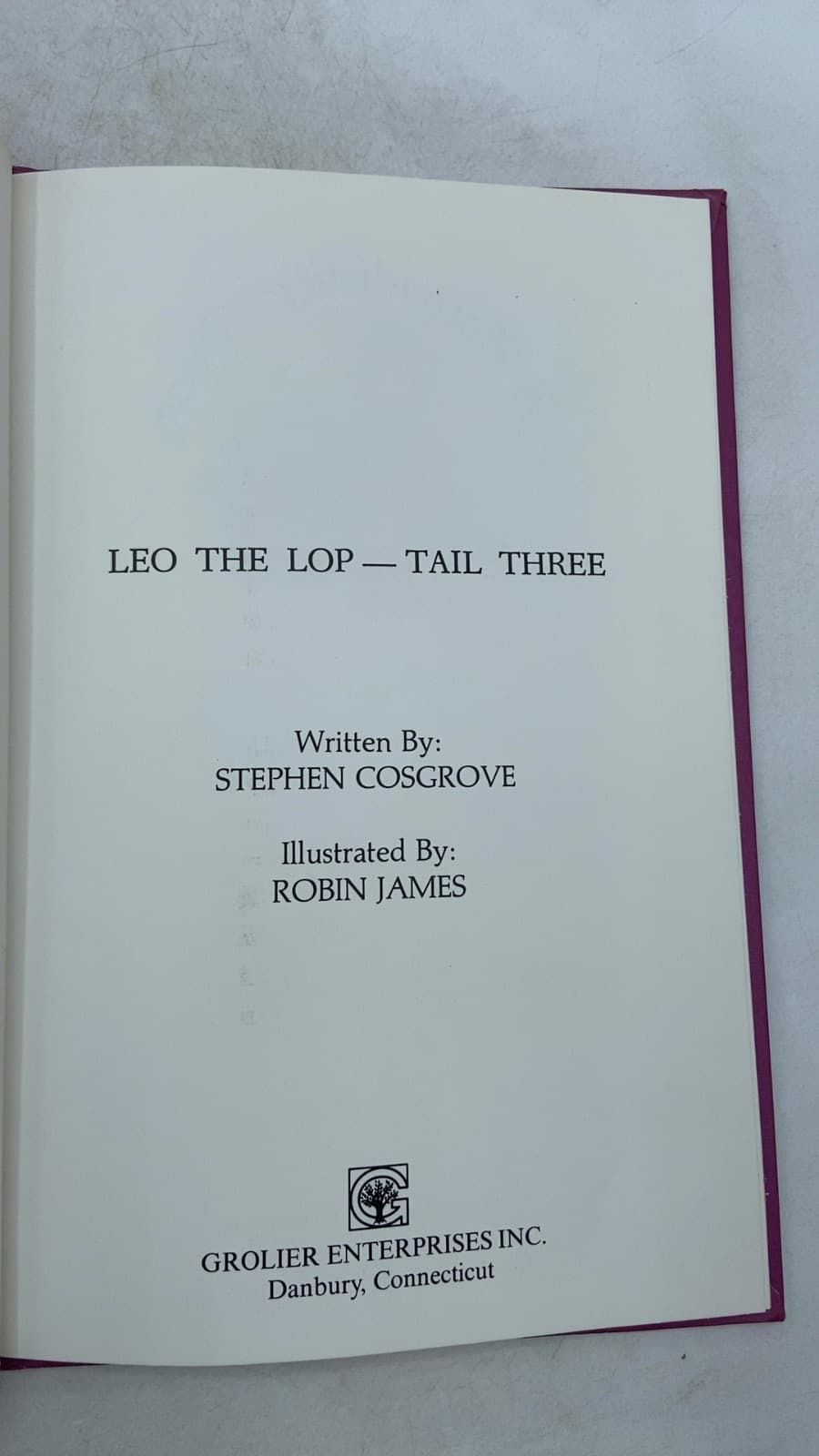 Leo the Lop (Tail Three) by Stephen Cosgrove - title page