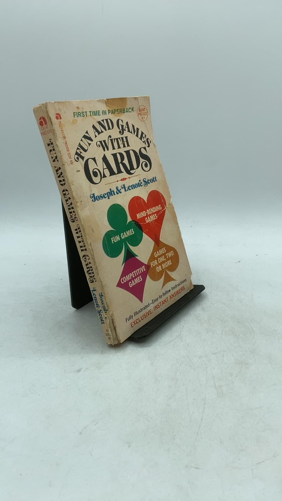 FUN AND Games With Cards by Joseph & Lenore Scott - front cover