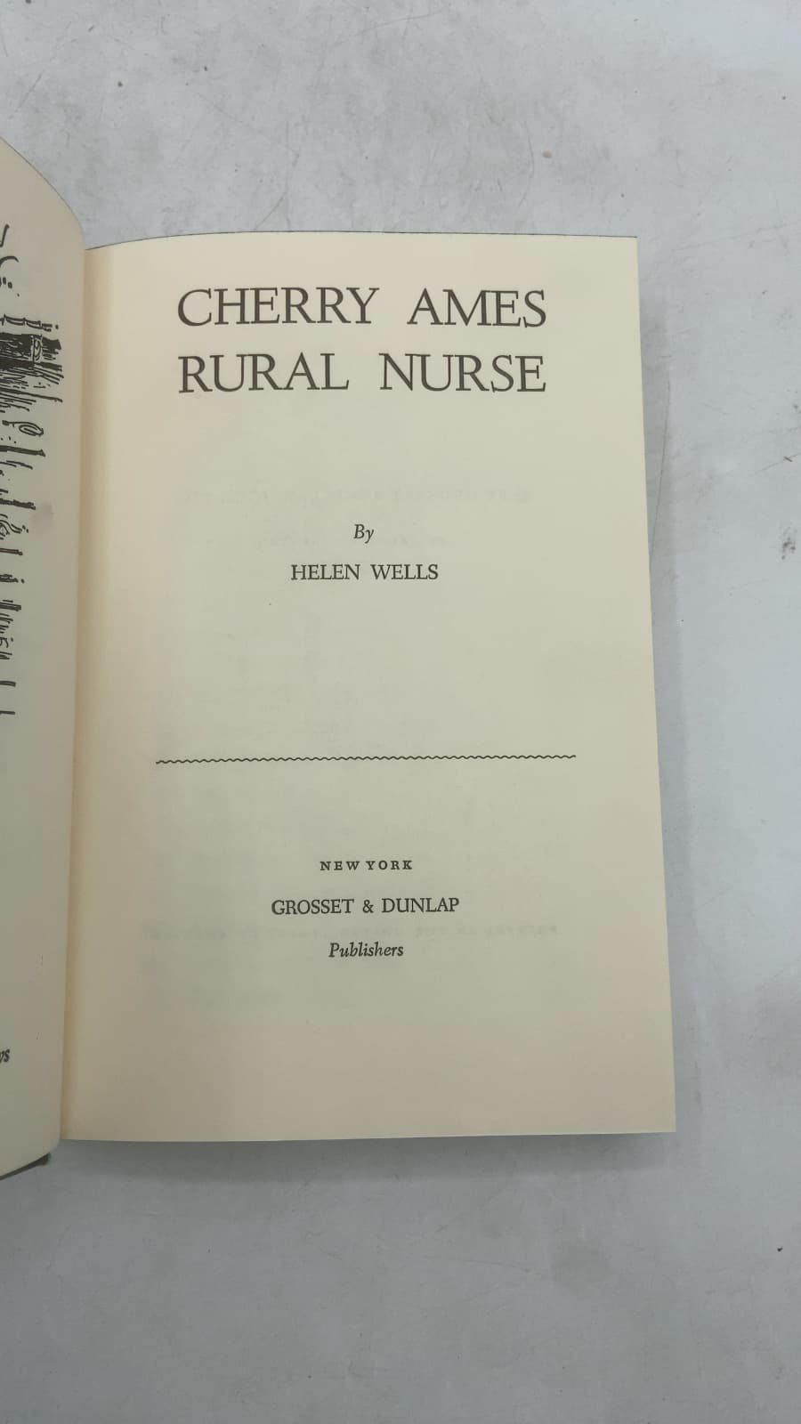Cherry Ames Rural Nurse by Helen Wells - title page
