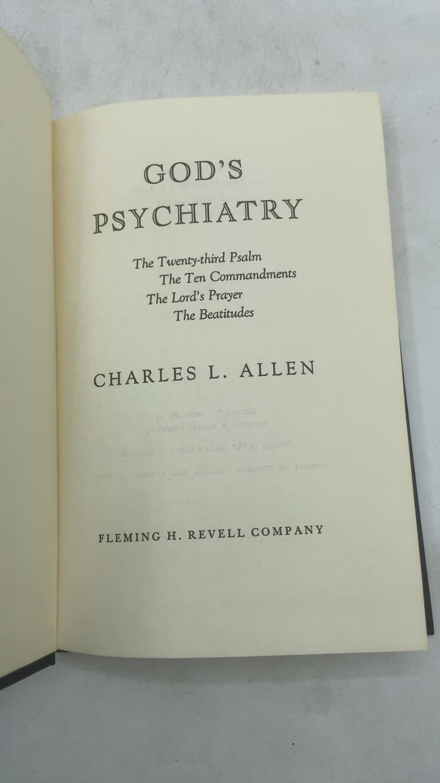 God's Psychiatry by Charles L. Allen - title page