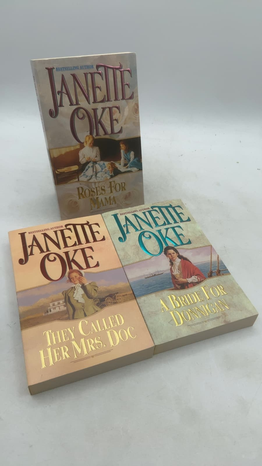 Women of the West (Boxed Set: Roses for Mama; They Called Her Mrs. Doc; A Bride for Donnigan) by Janette Oke - title page