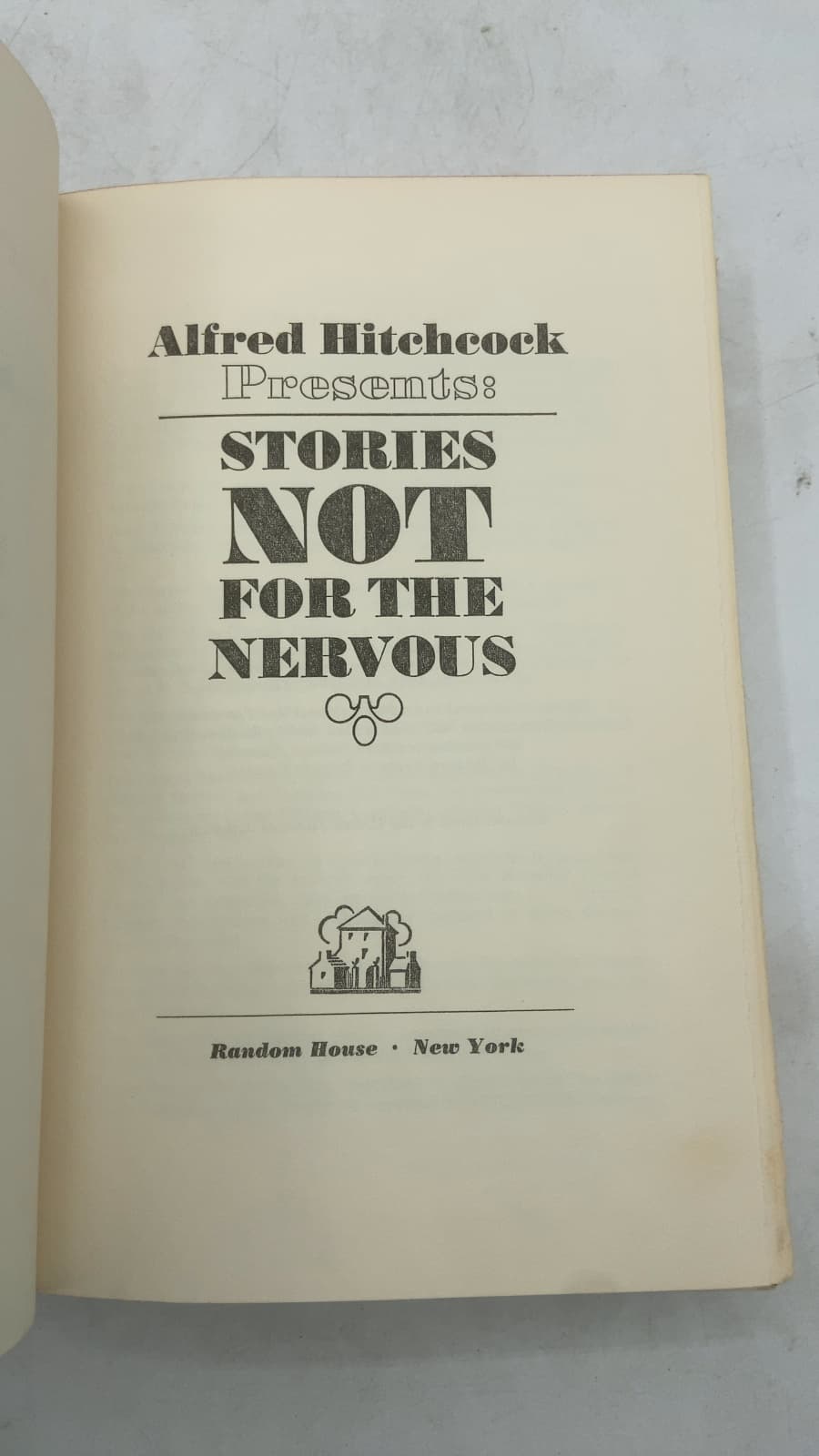 Alfred Hitchcock Presents: Stories NOT for the Nervous by Alfred Hitchcock - title page