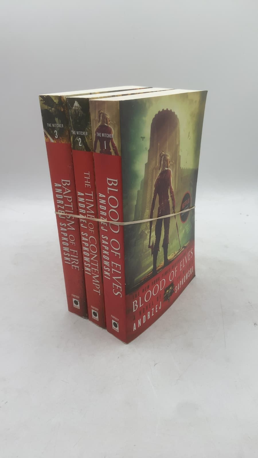 The Witcher set of 3 by Andrzej Sapkowski - front cover